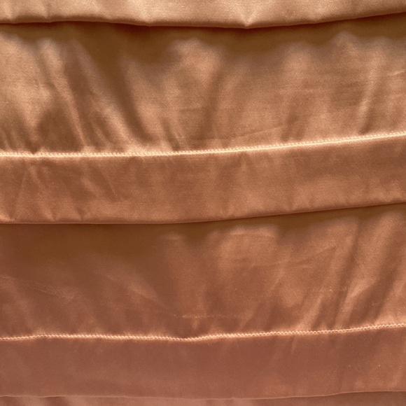 Peach colored, Silky, pleated cocktail dress - Picture 5 of 5